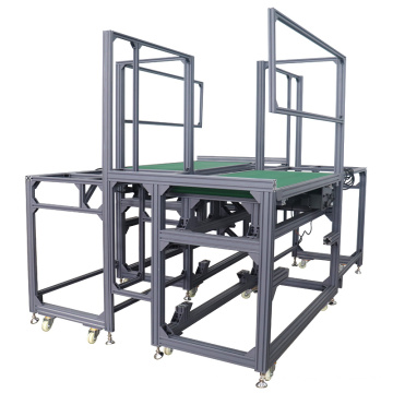 Automatic Transfer Turntable Power Motorized Belt Pallet Roller Conveyor PVC Belt Conveyor